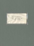 Allen Ginsberg, The Last Word On First Blues (CD)