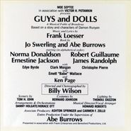 Frank Loesser, Guys and Dolls [1976 Broadway Revival Cast] (CD)