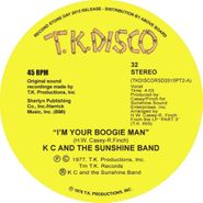 KC And The Sunshine Band, I'm Your Boogie Man (10")