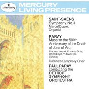 Camille Saint-Saëns, Saint-Saëns: Symphony No.3 "Organ" / Paray: Mass for the 500th Anniversary of the Death of Joan of Arc (CD)