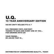 Various Artists, Unity Kolabo Part 6 & 7: 10 Year Anniversary Edition (12")