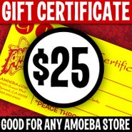 Amoeba Music Gift Certificates, $25 Gift Certificate