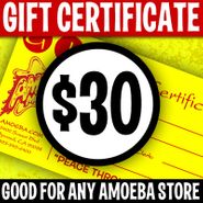 Amoeba Music Gift Certificates, $30 Gift Certificate