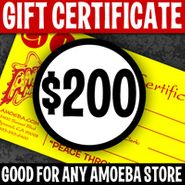 Amoeba Music Gift Certificates, $200 Gift Certificate