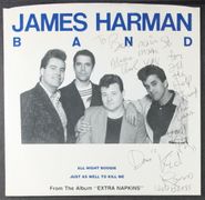 The James Harman Band, All Night Boogie / Just As Well To Kill Me [Original Signed Blue Vinyl] (7'')