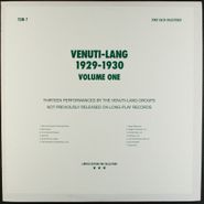 Joe Venuti, Venuti-Lang 1929-1930 Volume One (LP)