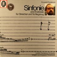 Penderecki String Quartet, Penderecki: Sinfonie Und Anaklasis Fur Streicher Und Schlagzeug (LP)