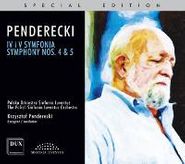 Krzysztof Penderecki, Symphony Nos. 4 & 5 (CD)