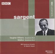 Ralph Vaughan Williams, Vaughan Williams: Symphony No. 4 / Sibelius: Symphony No. 4 (CD)