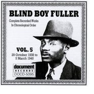 Blind Boy Fuller, Vol. 5-Blind Boy Fuller 1938-4 (CD)