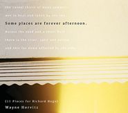 Wayne Horvitz, Some Places Are Forever Afternoon. (CD)