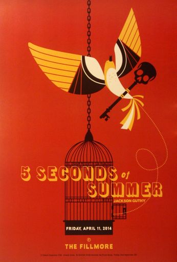 5 Seconds Of Summer - The Fillmore - April 11, 2014 (Poster)