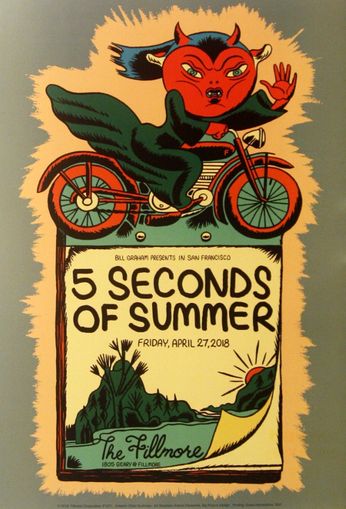 5 Seconds Of Summer - The Fillmore - April 27, 2018 (Poster)