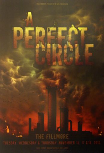 A Perfect Circle - The Fillmore - November 16-18, 2010 (Poster) 