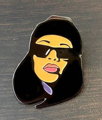 Aaliyah (Enamel Pin)