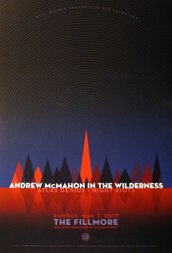 Andrew McMahon In The Wilderness - The Fillmore - May 7, 2017 (Poster)