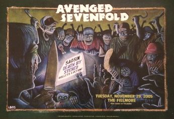 Avenged Sevenfold - The Fillmore - November 29, 2005 (Poster)