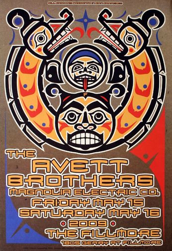 The Avett Brothers - The Fillmore - May 16, 2009 (Poster)
