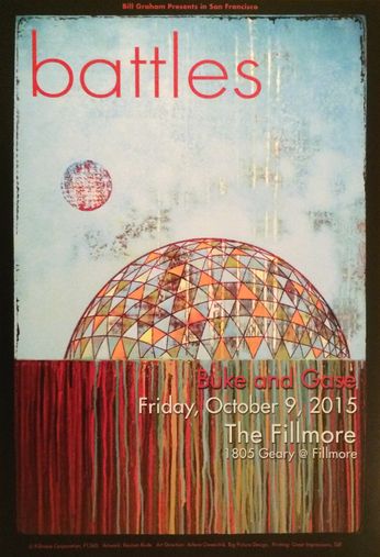 Battles - The Fillmore - October 9, 2015 (Poster)