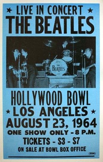 The Beatles - Hollywood Bowl - August 23, 1964 (Poster)