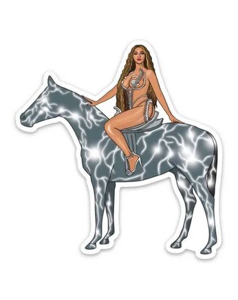 Beyoncé On Horseback (Sticker)