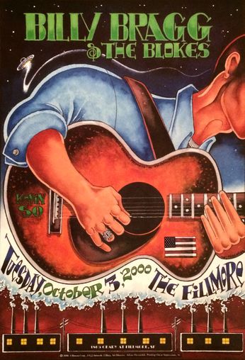 Billy Bragg & The Blokes - The Fillmore - October 3, 2000 (Poster)