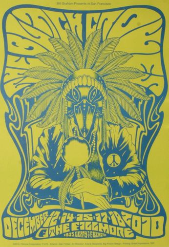 Black Crowes - The Fillmore - December 12, 14, 15, 17, 18, 2010 [GREEN BLUE] (Poster)