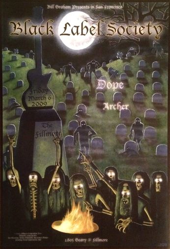 Black Label Society - The Fillmore - March 6, 2009 (Poster)