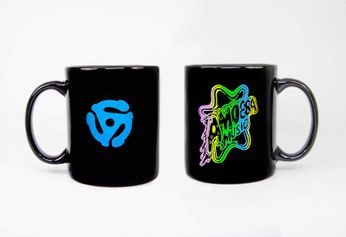 Amoeba Mug [Rainbow Logo on Black]