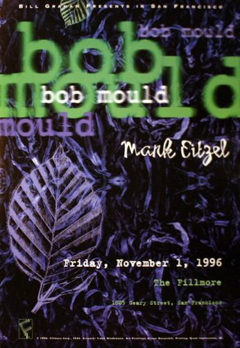Bob Mould - The Fillmore - November 1, 1996 (Poster)