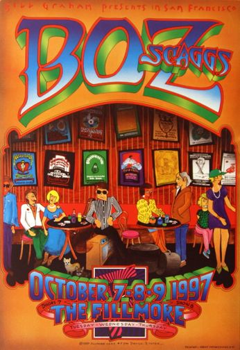 Boz Scaggs - The Fillmore - October 7-9, 1997 (Poster)