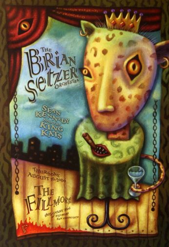 Brian Setzer Orchestra - The Fillmore - August 10, 2000 (Poster)