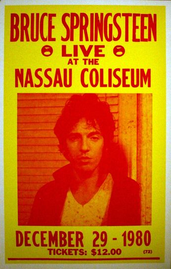 Bruce Springsteen - Nassau Coliseum - December 29, 1980 (Poster)