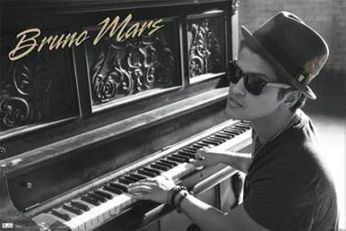 Bruno Mars - At Piano (Poster)