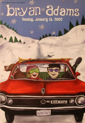 Bryan Adams - The Fillmore - January 13, 2002 (Poster)