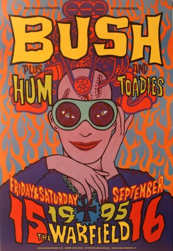 Bush - The Warfield SF - September 15 & 16, 1995 (Poster)