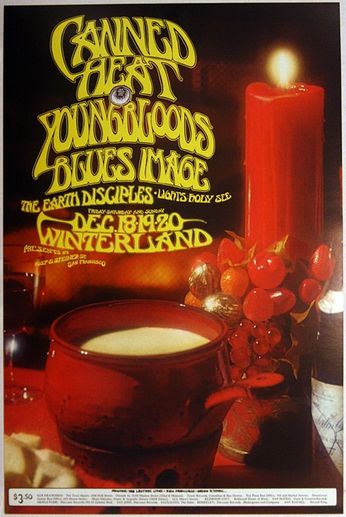 Canned Heat / Youngbloods / Blues Image / Earth Disciples - Winterland SF - December 18-20, 1970 (Poster)