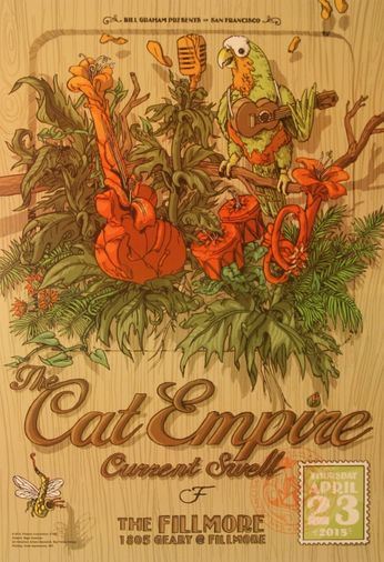 Cat Empire - The Fillmore - April 23, 2015 (Poster)