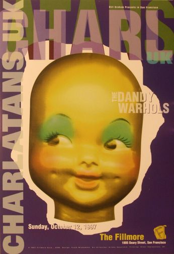 Charlatans UK - The Fillmore - October 12, 1997 (Poster)