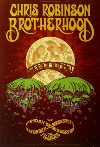 Chris Robinson Brotherhood - The Fillmore - December 11 & 12, 2015 (Poster)