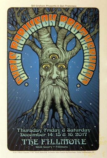 Chris Robinson Brotherhood - The Fillmore - December 14-16, 2017 (Poster)