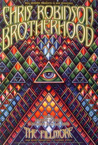 Chris Robinson Brotherhood - The Fillmore - December 14-16, 2018 (Poster)