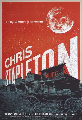 Chris Stapleton - The Fillmore - November 15, 2015 (Poster)