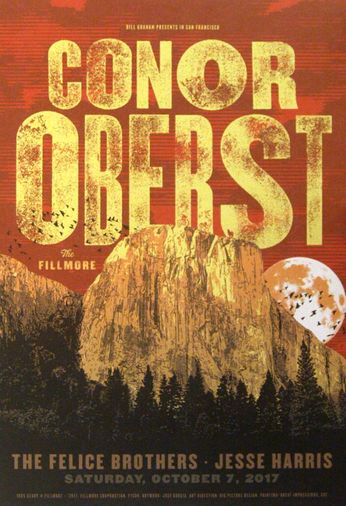 Conor Oberst - The Fillmore - October 7, 2017 (Poster)