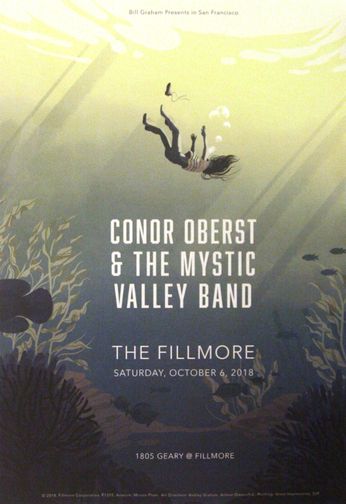 Conor Oberst & The Mystic Valley Band - The Fillmore - October 6, 2018 (Poster)