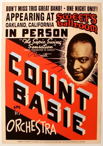 Count Basie - Sweet's Ballroom - October 1939 (Poster)