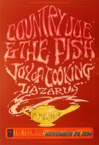 Country Joe & The Fish - The Fillmore - November 26, 1994 (Poster)