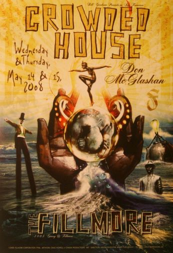 Crowded House - The Fillmore - May 14 & 15, 2008 (Poster)