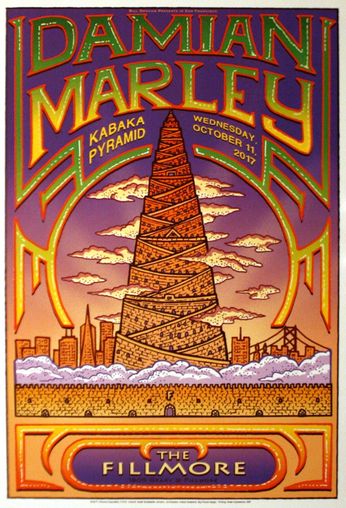 Damian Marley - The Fillmore - October 11, 2017 (Poster)
