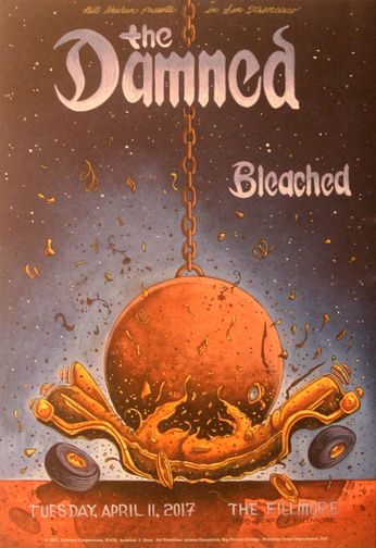 Damned - The Fillmore - April 11, 2017 (Poster)